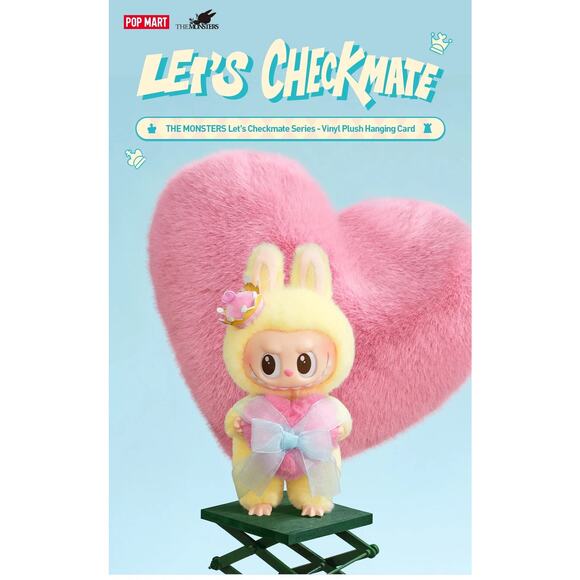 POP MART Labubu Let’s Checkmate Plush Doll & Hanging Card Set NIB - Picture 13 of 17